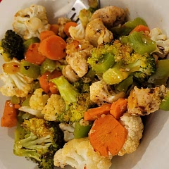 Quick and easy! Added fresh ginger, green peppers and red pepper flakes. I'm trying to push the veggie intake in the new year. But can't wait to have leftovers today for lunch! Filled me up well too, no need for seconds..
