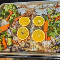 So yummy!!!!! I didn't have red pepper flakes so I added a little extra chili powder for heat, it was so awesome! Such unique flavors all went together so well and quite unexpectedly!