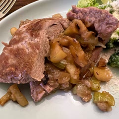 This was messy because I didn’t have any twine, but it tasted good!