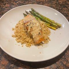 Very tasty!! Changed a few things about the sauce - added vegetable broth, more lemon juice, paprika, Nature's seasoning and olive oil
