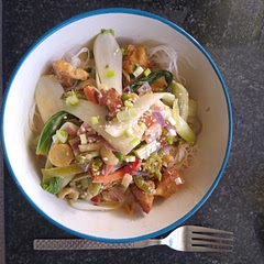 I didn't do this sauce with sprouts, I did it with a stir fry and noodles. It is lovely and creamy. I added half a tsp of chilli flakes too.