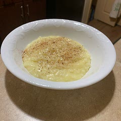 This is comfort food. Not too sweet, not too strong, almost bland. But warm and soothing with a creamy consistency that feels good on the throat.