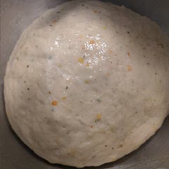 A quick, resilient dough for pizza. Made four personal pizzas nice and thin. It is a blank slate so add flavor where you need it. Whole family enjoyed.
Another round of this recipe, added garlic and Italian herbs to dough for flavor. So yummy 🤤