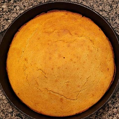 Family loved this one. Made it in a preheated, oiled skillet instead of a pan.