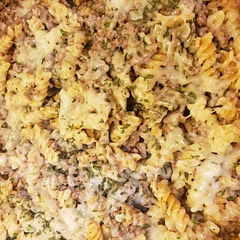 Instead of onion and garlic, I used diced onion and garlic powder. I also added some Italian seasoning.