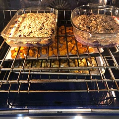 Quick and easy. You can change out the fruit for personal preference. The one on the right is made with strawberries and blueberries (no bananas). Because I have a sweet tooth, I added a drizzle of agave over top prior to eating to add sweetness.