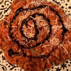 I used passatta as son not keen on the chunky bits. Perfect with a drizzle of truffle balsamic glaze 😋