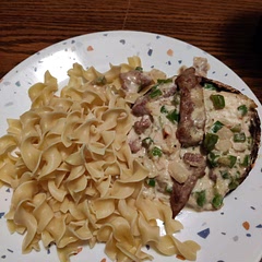 It came together very quickly. The water for the noodles took the longest.