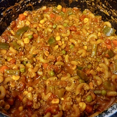 I followed the directions, but added mixed veggies! 😋