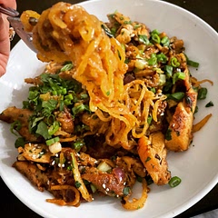 My recipe: I recipe tested this with several noodle types and settled on daikon, I really like how long you can get the noodles and the bite the root vegetable offers. Follow bottomlesschef on Instagram or Tik tok for more.