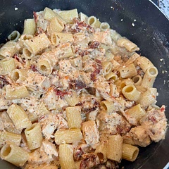 Very happy with how this turned out! When it comes to garlic, I always measure with my heart. I also measured the cheese that way, so probably more than it calls for.