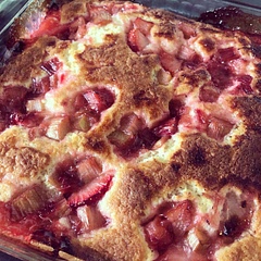 Great for dessert, even better for breakfast with a dollop of yogurt.