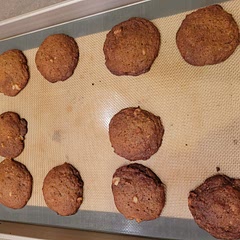 Unimpressive. Even after chilling the dough for over 2 hours the cookies spread out like crazy during the baking process. They are rather flat it's Platt because of it. This last batch I made I may have overcooked by a minute because they are a little crispy around the edges round the edges, but they're still soft in the center. The taste is just OK. That's nothing to write home about. Without the cream cheese frosting these are Rather bland over all. I bake cookies daily for my children for when they get home from school, so the frosting just wasn't realistic for us. Very disappointing cookie overall I'm saying cookie overall.