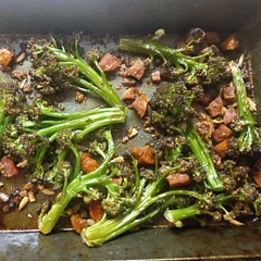 Apologies to the vegans and vegetarians out there, but I added chorizo to complement the paprika and garlic in the recipe.