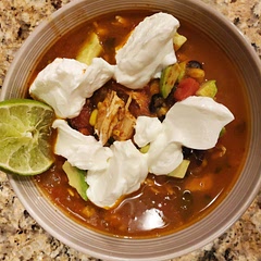 Added greek yogurt to cool off the spiciness. Served with tortilla chips rather than frying up a tortilla. Enjoyed this meal.