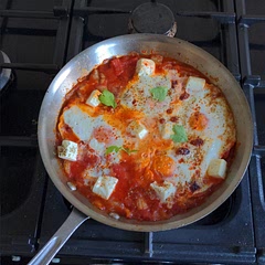 Super quick. Used a grill to heat the top of the eggs