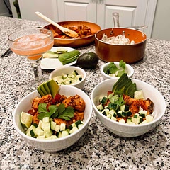 Made for dinner on 30 January 2022

Added a little orange juice to the sauce and cubed the chicken to make it even more “sauce-y”