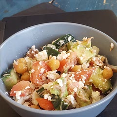 Added feta cheese to give it a little extra something