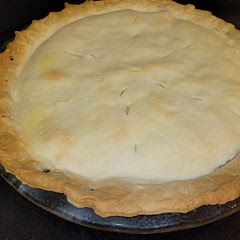 I used a combination of leftover chicken breast and canned chicken.  So easy!  Very good!