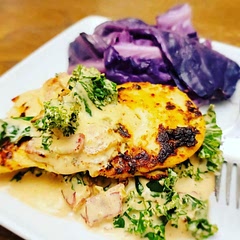 THIS is tongue-slap-your-brains out GOOD! Holy Chicken!

It's the sauce. AMAZING. Go and MAKE it now! 

(I didn't have any tomatoes so I made it with out)