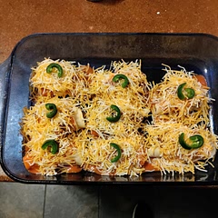 The family thought it was pretty good. Definitely a keeper. I added jalapenos to give it some extra spiciness. Next time I would double the recipe as there were three of us and it just wasn't enough.