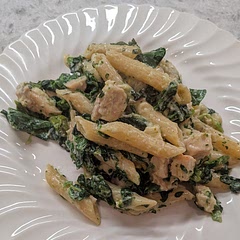 It was hard to cook the pasta per instructions. Had to add 1/2 cup of additional broth but it still provided pasta harder than I liked
 Next time I will partially precook pasta and then add