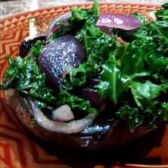 Make sure that you remove any remaining marinade in the shell of the mushroom before serving.  It is nice and tangy with the apple cider vinegar marinade.