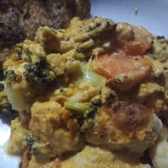 I've made this before so I knew it was good. I love the pepper and tahini mix. I didn't have the right beans so I used butter beans. Very nice. Served with a toasted pitta bread.