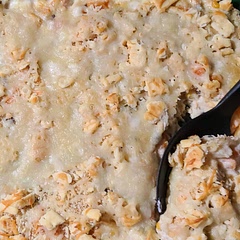 Oh my!  This is delicious!  The only thing I did different was substituted Ritz crackers for fried onions (we don't like them).  Clean plates all around.  Finally found a way to get them to eat some vegetables.