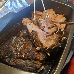 Super good! I ran across having issues with serving amounts. I had 10 people to feed and it was telling me 2.5 lbs. I fell for the amount but realized I had to get more prime roast. So your seeing two different roasts. The herb ingredients was tasty! I caramelized the roast by pan first, then put in oven on 325 for 30 mins by pound. Making it medium well. I will cook again!