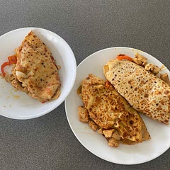Put too much butter in the first one for toasting but nonetheless good! I’ll lessen spiciness the next time I make it since I have low tolerance for it.