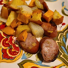 It was good, but obviously sweet. I think it needs a green.  Brussels or asparagus maybe.