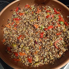 I swapped the white beans for lentils. Easy and delicious recipe.
