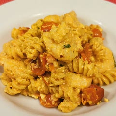 Didn't add spinach (didn't have any) but a great variation of "TikTok" pasta (marinated shrimp with garlic, lemon and herbs)