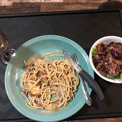 This dish was super easy and took minutes to make! The only thing I may do differently next time is cut chicken into chunks and double the sauce. My husband loved this dish! I Included a side salad and glass of wine to make this meal a big hit!