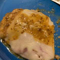 I had to use ground mustard instead of Dijon and it was amazing!!!! I drizzled some of the liquid from the skillet on top. I also used seasoned salt instead of regular on the chicken and in the flour mixture put some spices as well. 10/10