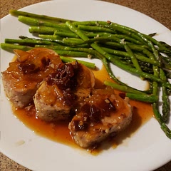 This has been a favourite at our house for years, we love the sweet and smokey flavours in the sauce. So quick and easy - sometimes I shortcut and cook the pork loin in the air fryer. I usually double the peach jam in the sauce.