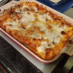 Threw in mushrooms and chorizo.