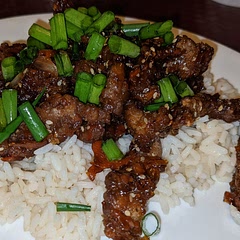It tasted good. There wasn't enough sauce if you wanted to mix it with rice.
