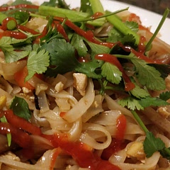 I added bell pepper, carrot, onion, and tofu. I also 1.5x the sauce, and used rice noodles. Great with my substitutions.