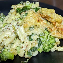Good - I did recipe for 2 but sauce for 4 after reading comments, did a tbsp wholegrain mustard & added lemon juice to the sauce. Will have this one again.