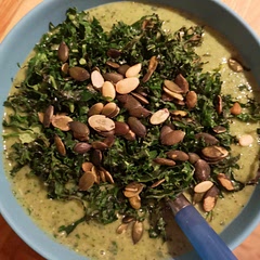 I used 2 cans of light coconut milk, it's pretty thick, but I quess that's the idea. I liked it a lot!