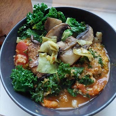 What a great recipe! Turned out amazing! I sauted separately some mushrooms, cabagge and kale and added on top of the stew. Mmm delicious :) thanks!