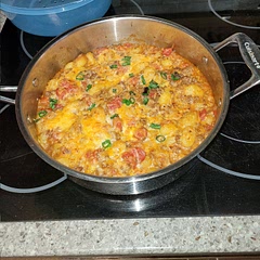 I used regular drained dice tomatoes to reduce the spice level for my daughter. The dish was great! My husband says it's his new favorite.