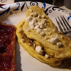 I'm sure there could be many variations on this recipe. One would be changing the type of cheese, although the feta with its tart, saltiness was a nice flavor addition.