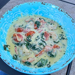 Add more then 1/4 cup Parmesan. Added a little more spinach.