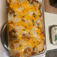 If you like meat you could add more sausage or we even added bacon to ours!!