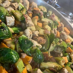 Was worried it would be a little bland but it turned out great! The bacon is a great addition, and a little went a long way. I did add a touch of lemon juice at the very end because i thought it might need a little acid to go with the salt and fat.  — turned out nice!