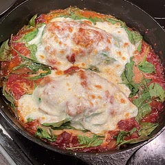 Threw in a handful of spinach in the last 10 minutes of cooking for an extra portion of 5 a day