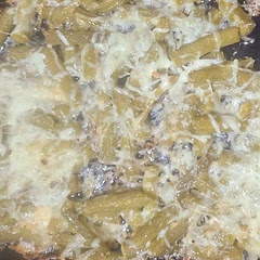 I used canned green beans.  I could take or leave this recipe.  The taste was ok, but they were kinda greasy.  I think I'd cut the olive oil back a little if I were to make again.